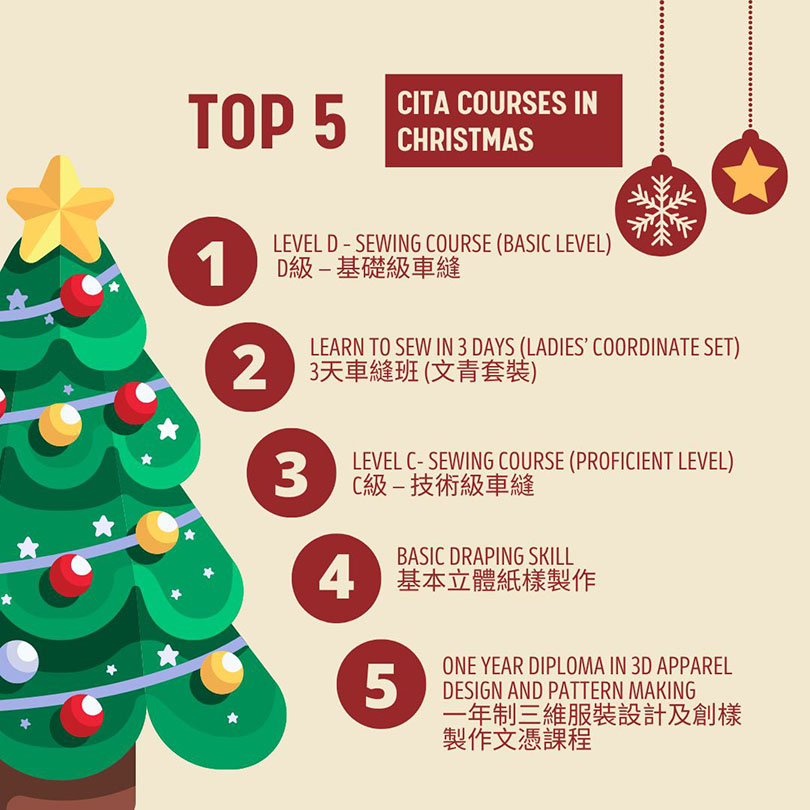 Top 5 CITA courses in Christmas